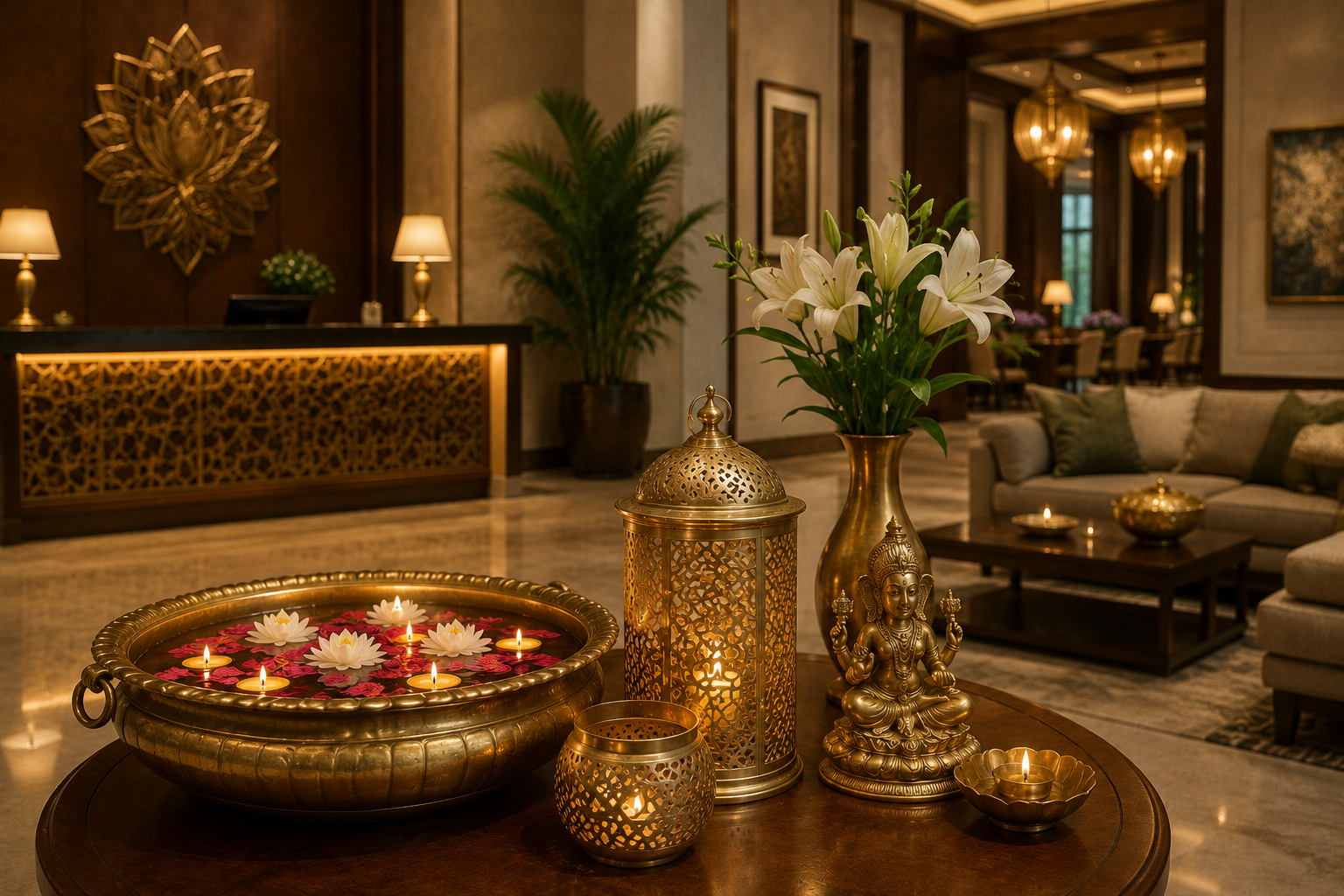 Handcrafted Brass Décor for Hotels, Resorts and Interior Design Projects
