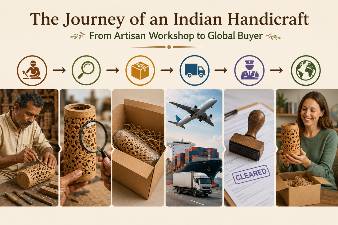 The Journey of an Indian Handicraft: From Artisan Workshop to Global Buyer