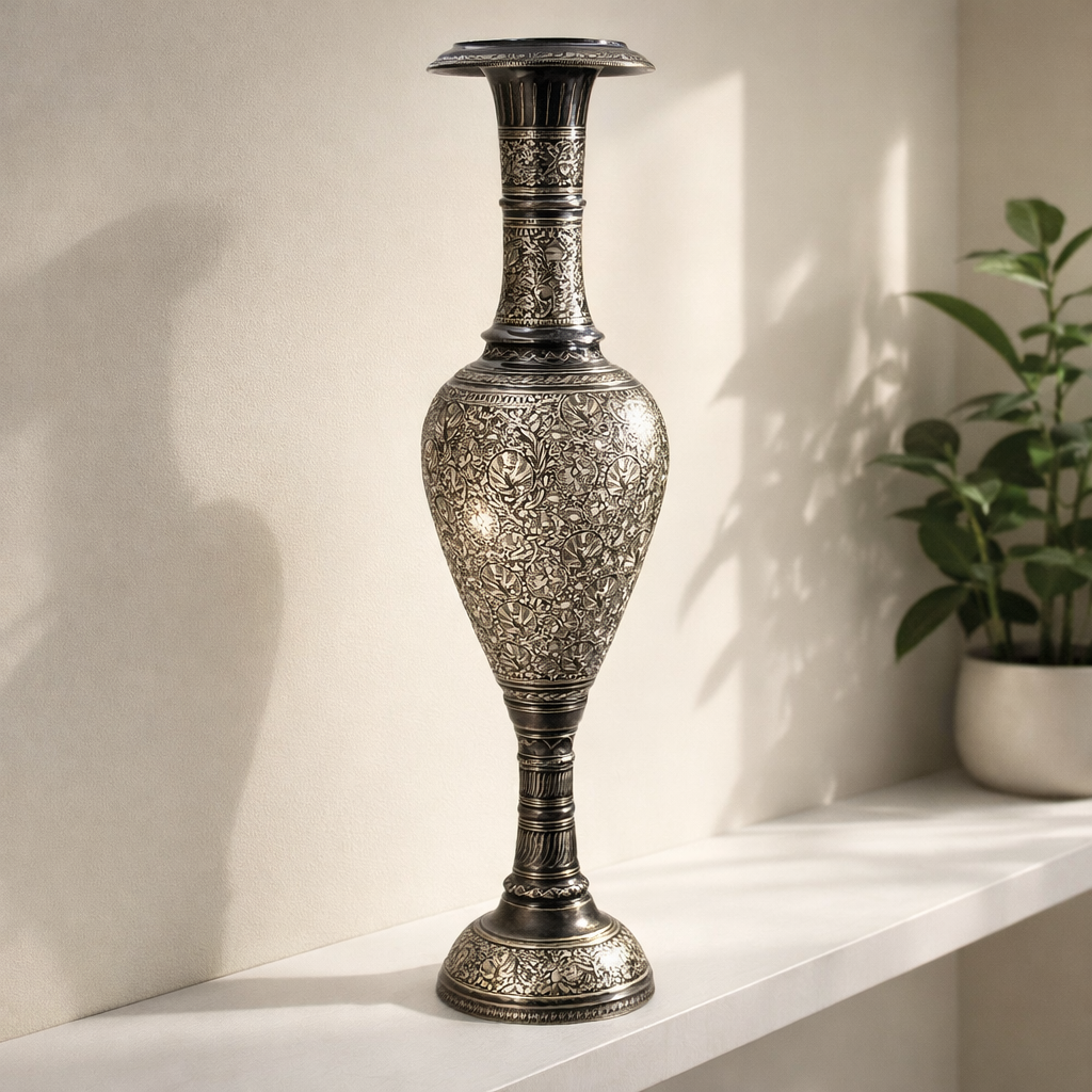 Brass Floor Vase