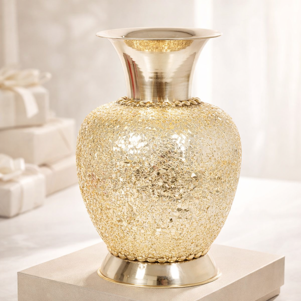 Modern Metallic Decorative Vase