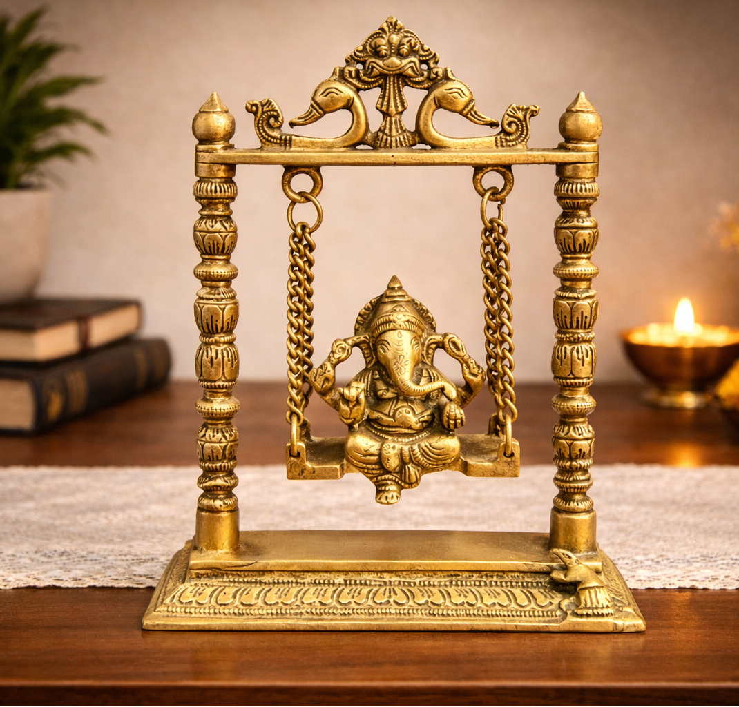 Brass Ganesha Jhula (Swing)